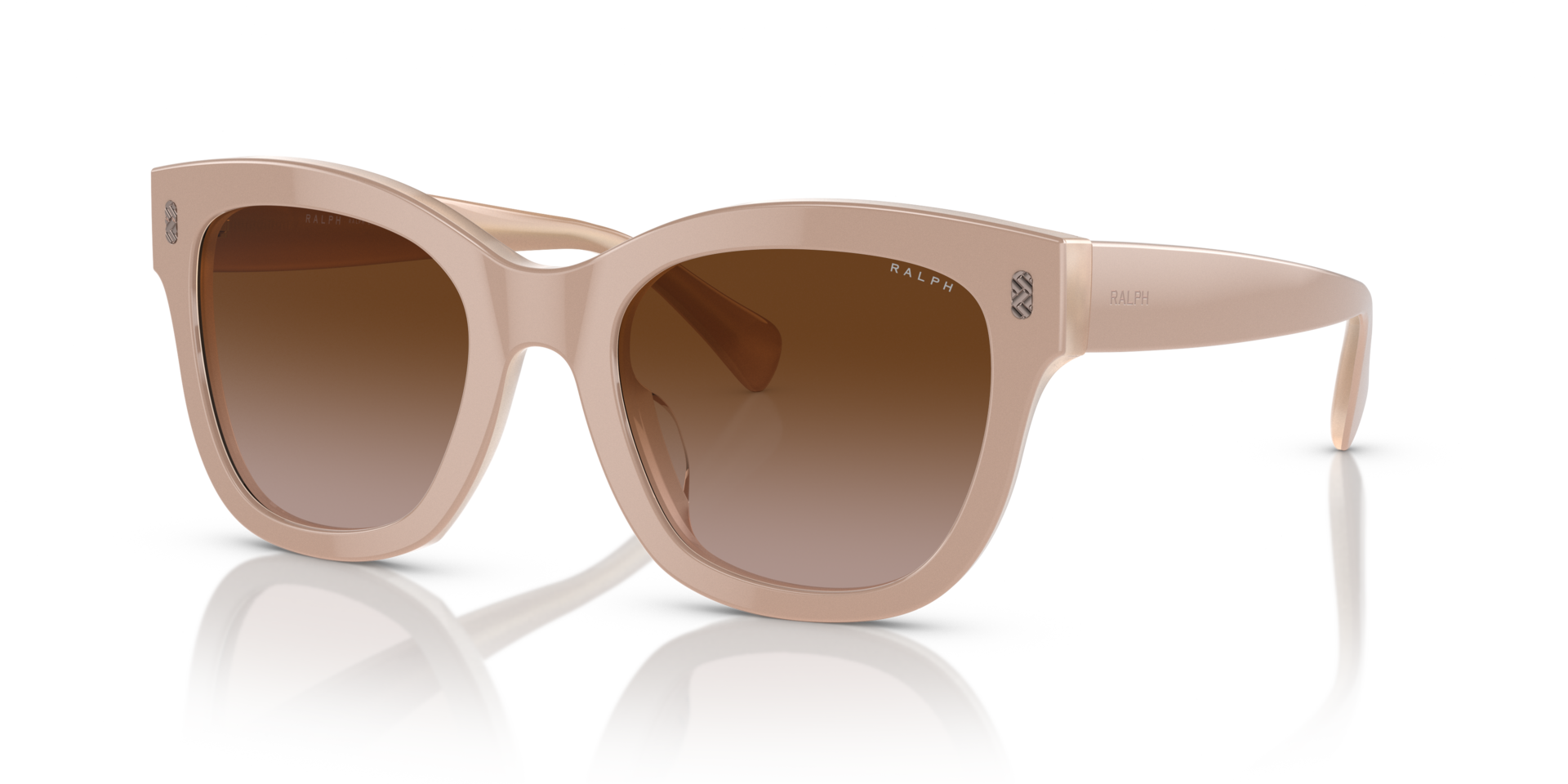 RA5301U Beige On Milky Beige AcetatSunglass Frames von B24, Dreiviertelansicht