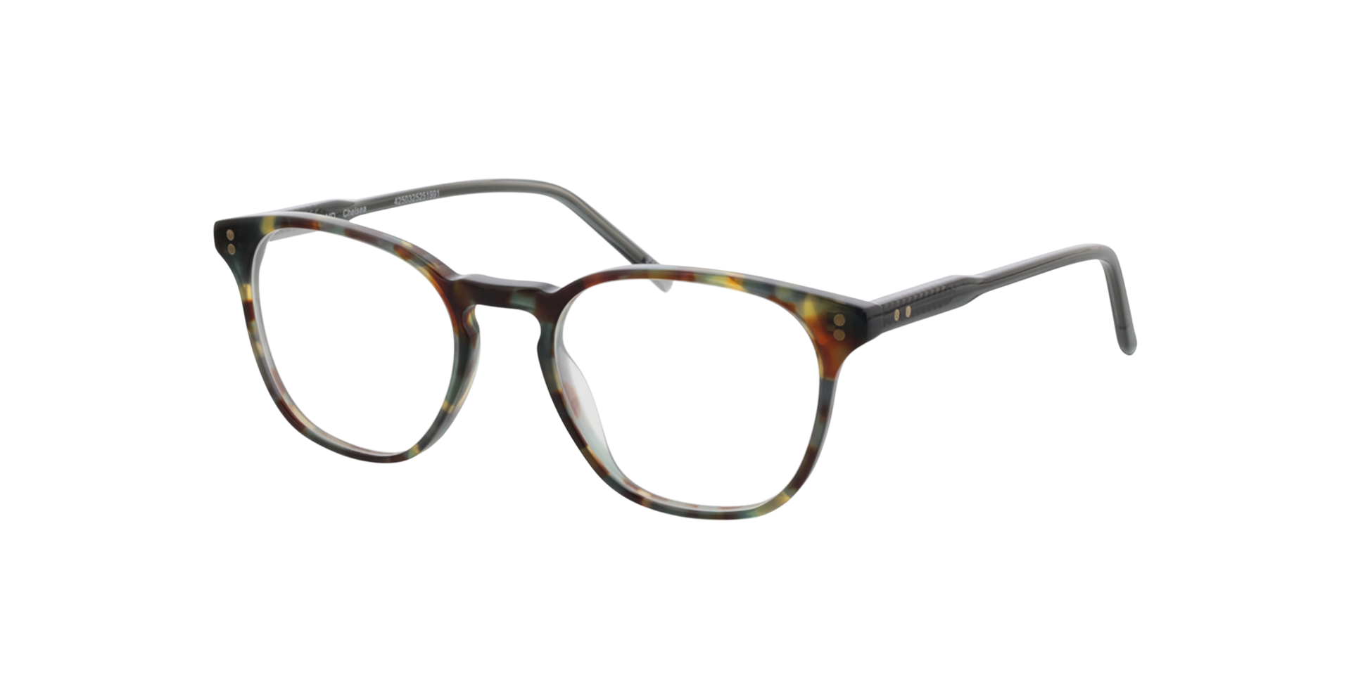 Chelsea Havana Grün AcetatEyeglass Frames von B24, Dreiviertelansicht