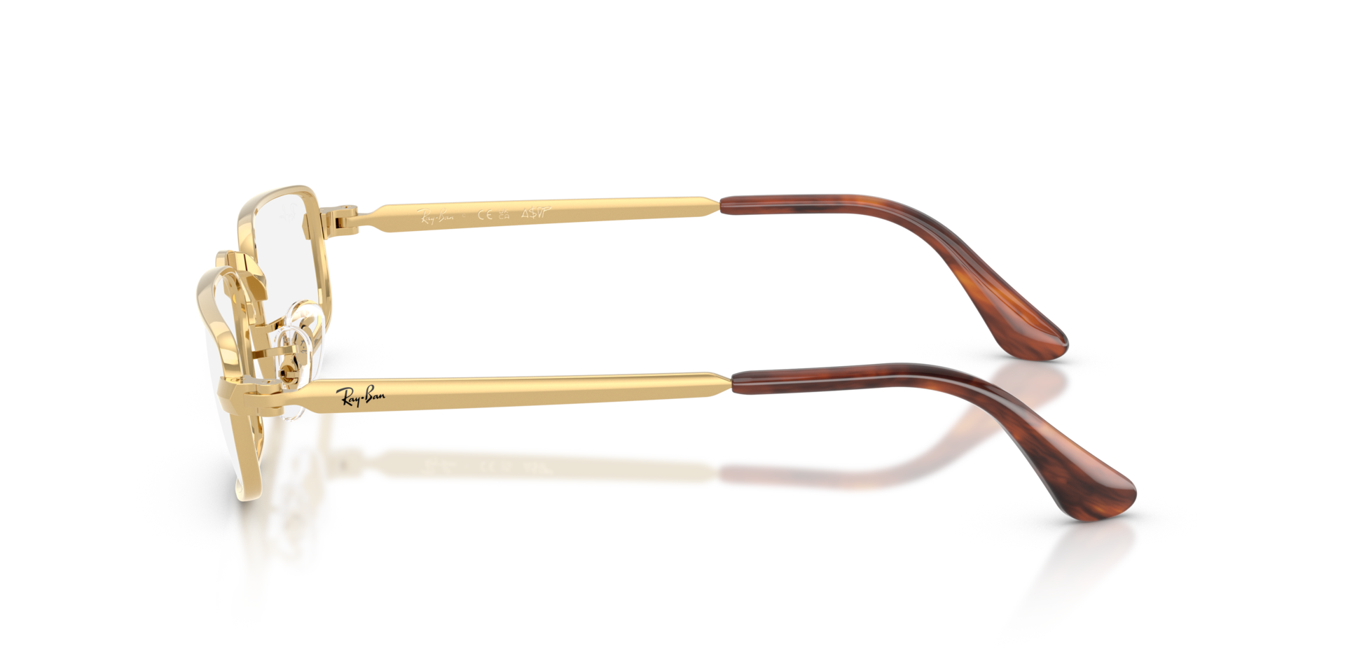 RB3927V Arista goud MetaalEyeglass Frames van B24, Zijaanzicht