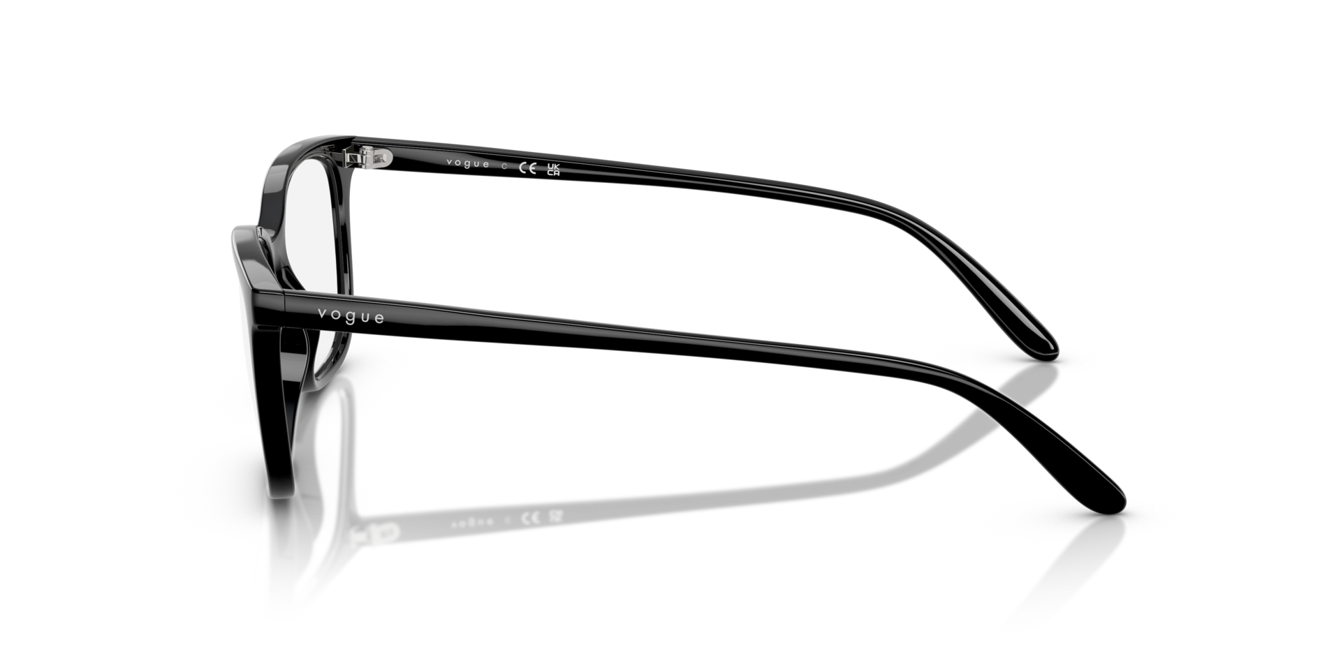 VO5621 Zwart KunststofEyeglass Frames van B24, Zijaanzicht
