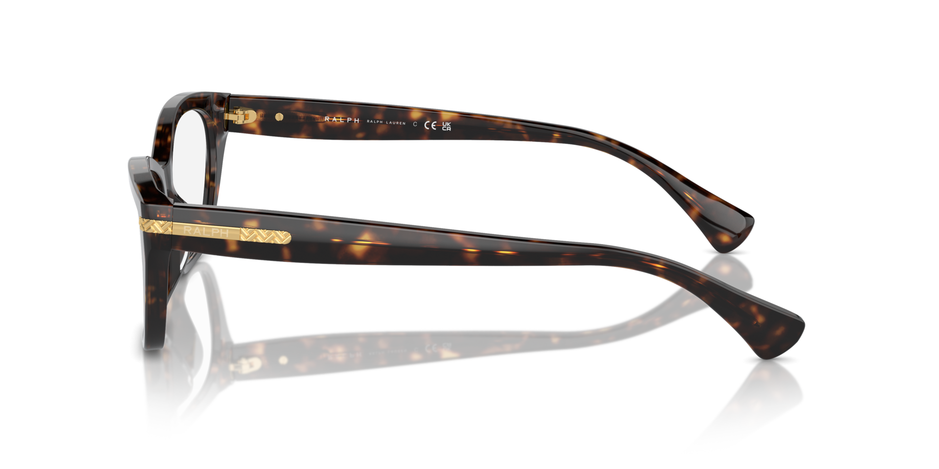 RA7161U Glänzendes Dunkelhavana AcetatEyeglass Frames von B24, Seitenansicht