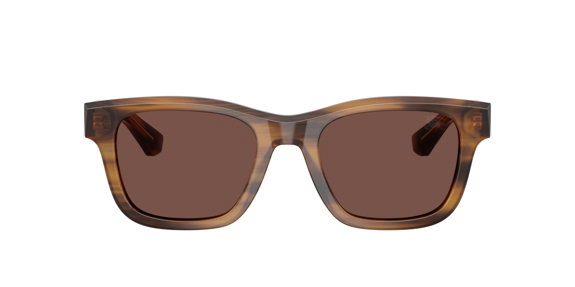 BE4504 Braun gestreift AcetatSunglass Frames von B24, mit getönten Gläsern