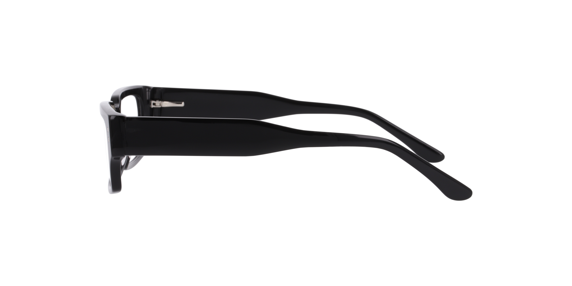 Kingston Schwarz AcetatEyeglass Frames von B24, Seitenansicht