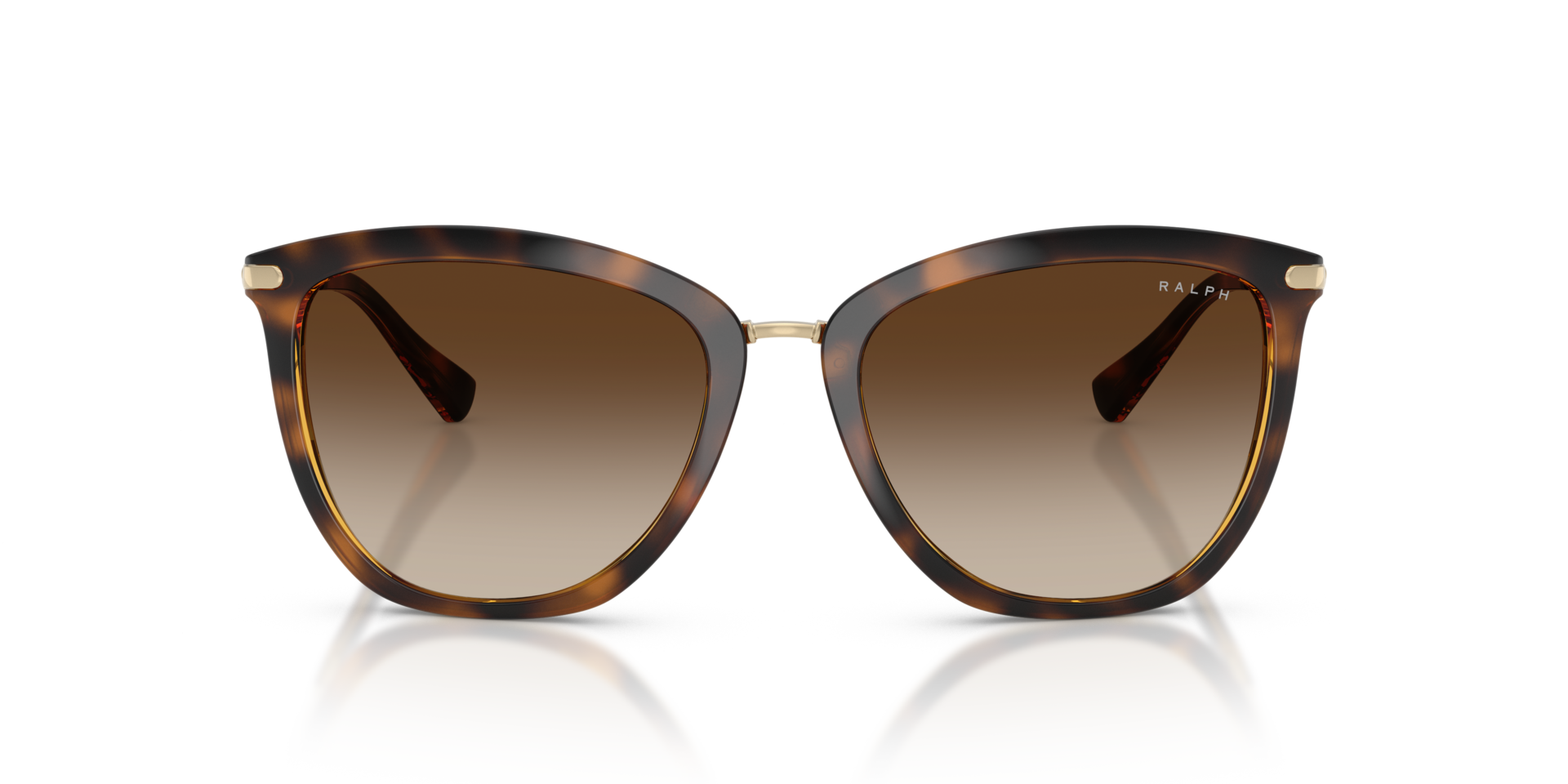 RA5245 Glanzend donker Havana KunststofSunglass Frames van B24, Vooraanzicht