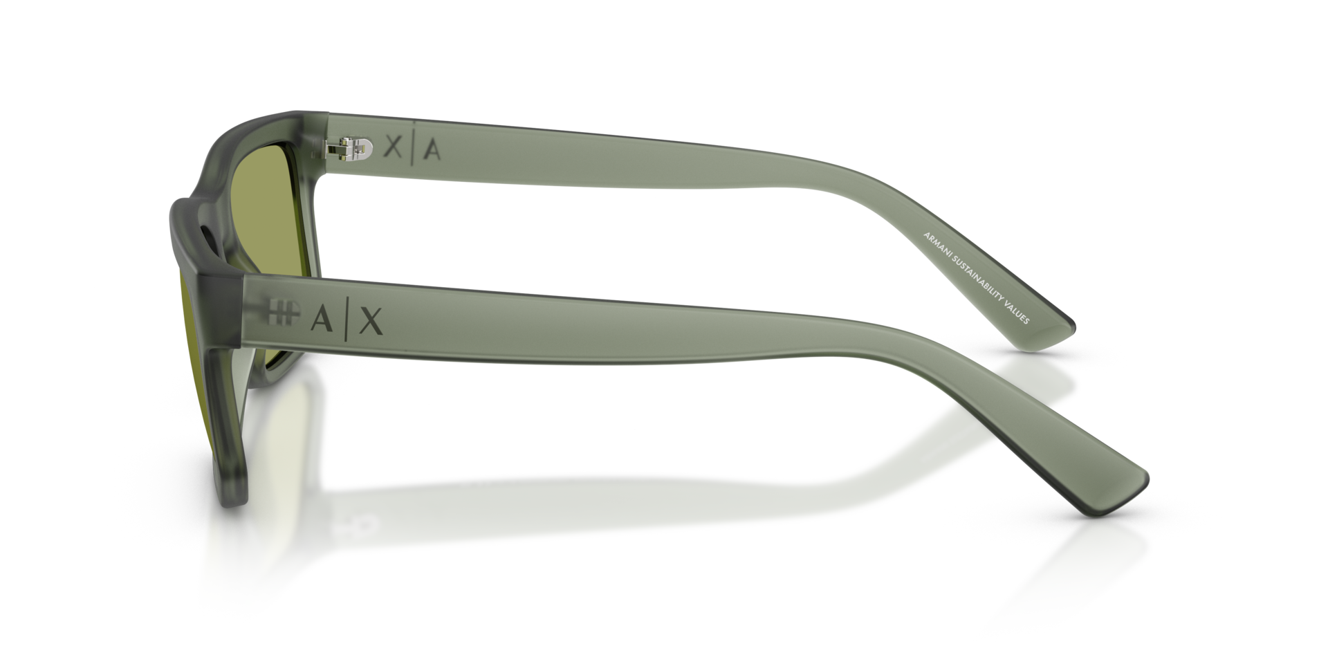 AX4165S Frosted Agave KunststofSunglass Frames van B24, Zijaanzicht