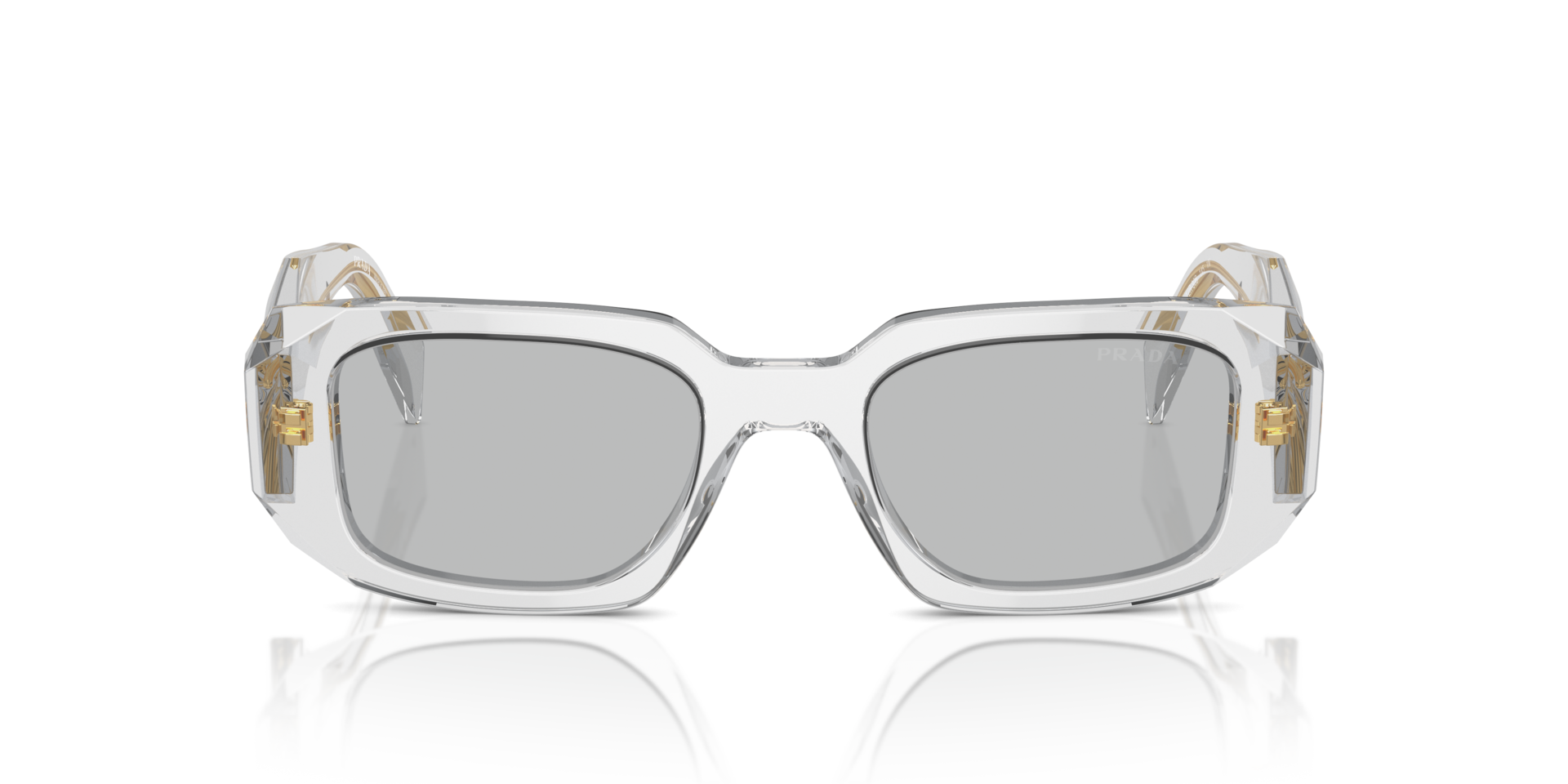 PR 17WS Transparant grijs AcetaatSunglass Frames van B24, Vooraanzicht