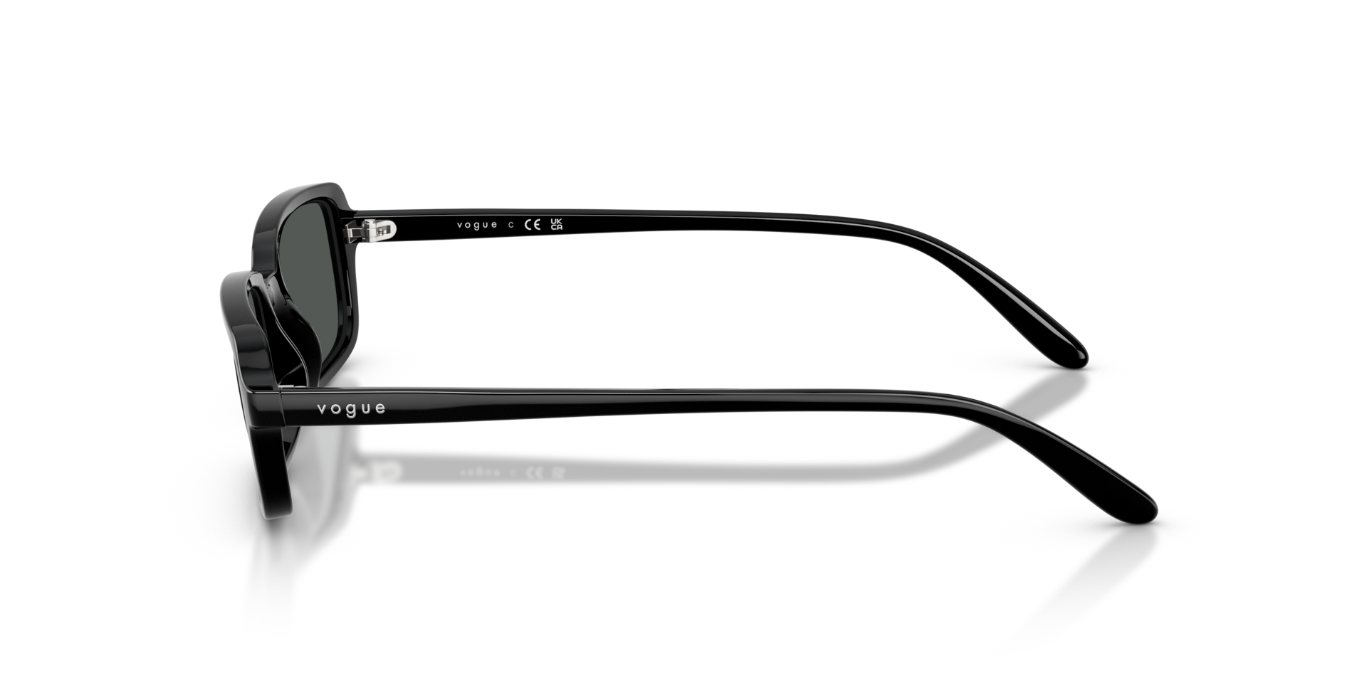 VO5666S Zwart KunststofSunglass Frames van B24, Zijaanzicht