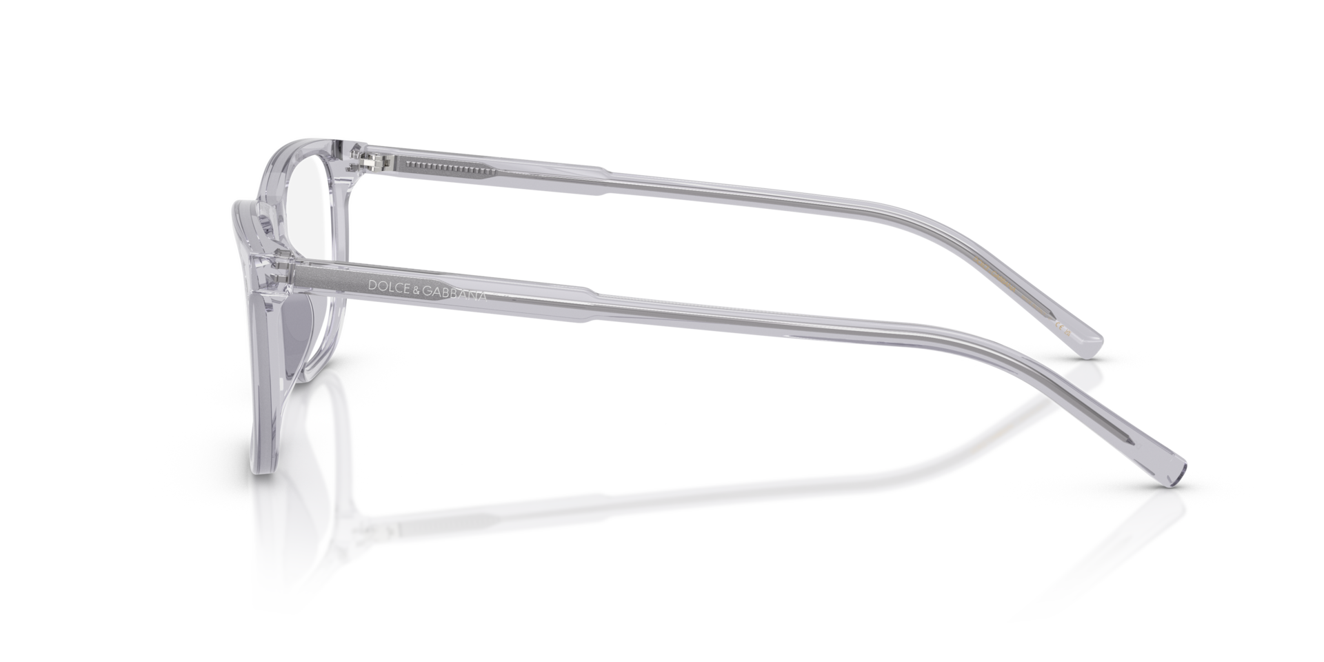 DG3427 Transparant grijs AcetaatEyeglass Frames van B24, Zijaanzicht