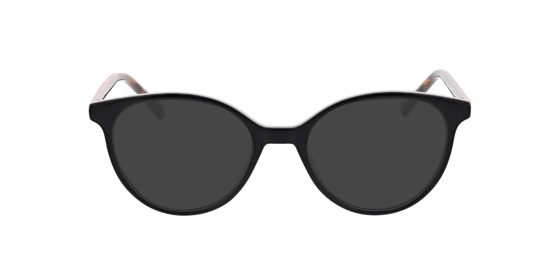 Amelie Schwarz KunststoffEyeglass Frames von B24, mit getönten Gläsern