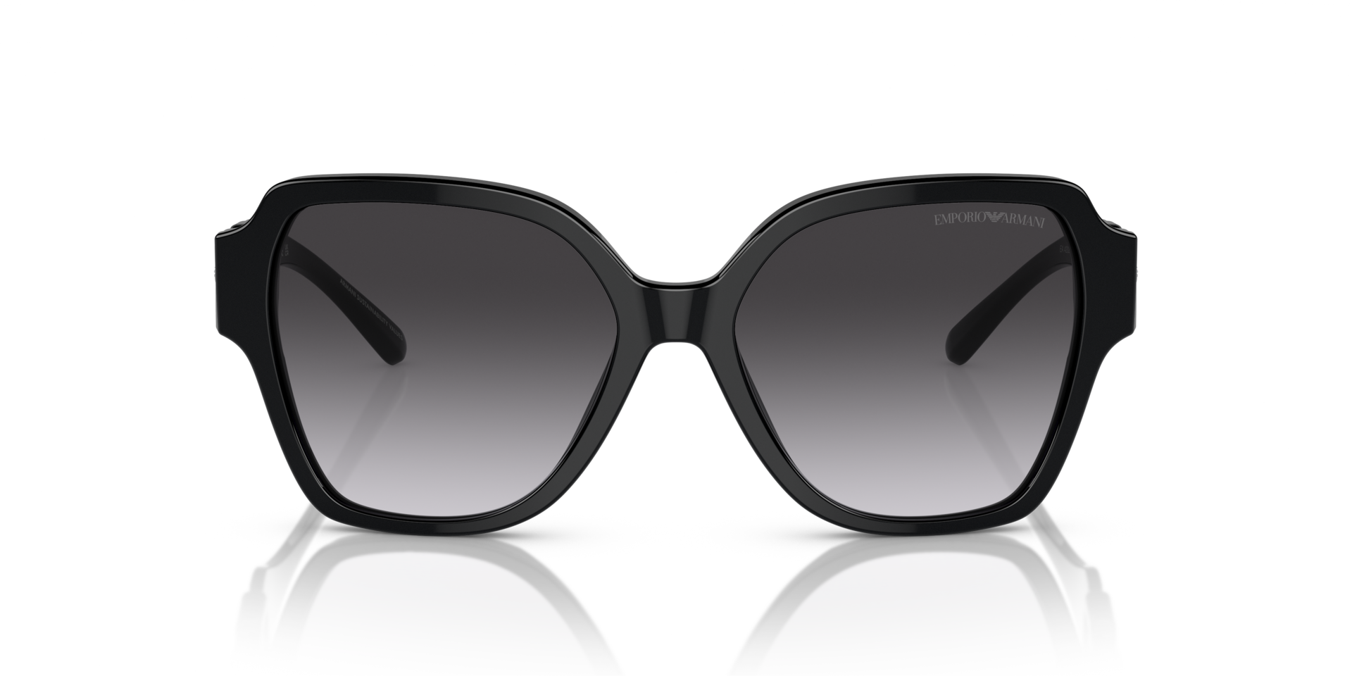EA4202 Schwarz glänzend AcetatSunglass Frames von B24, Vorderansicht