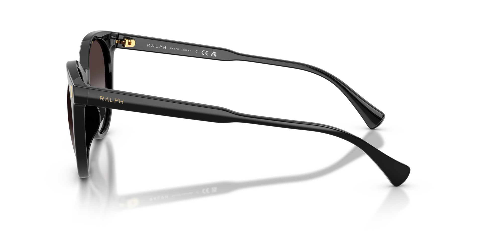 RA5331U Glanzend zwart AcetaatSunglass Frames van B24, Zijaanzicht