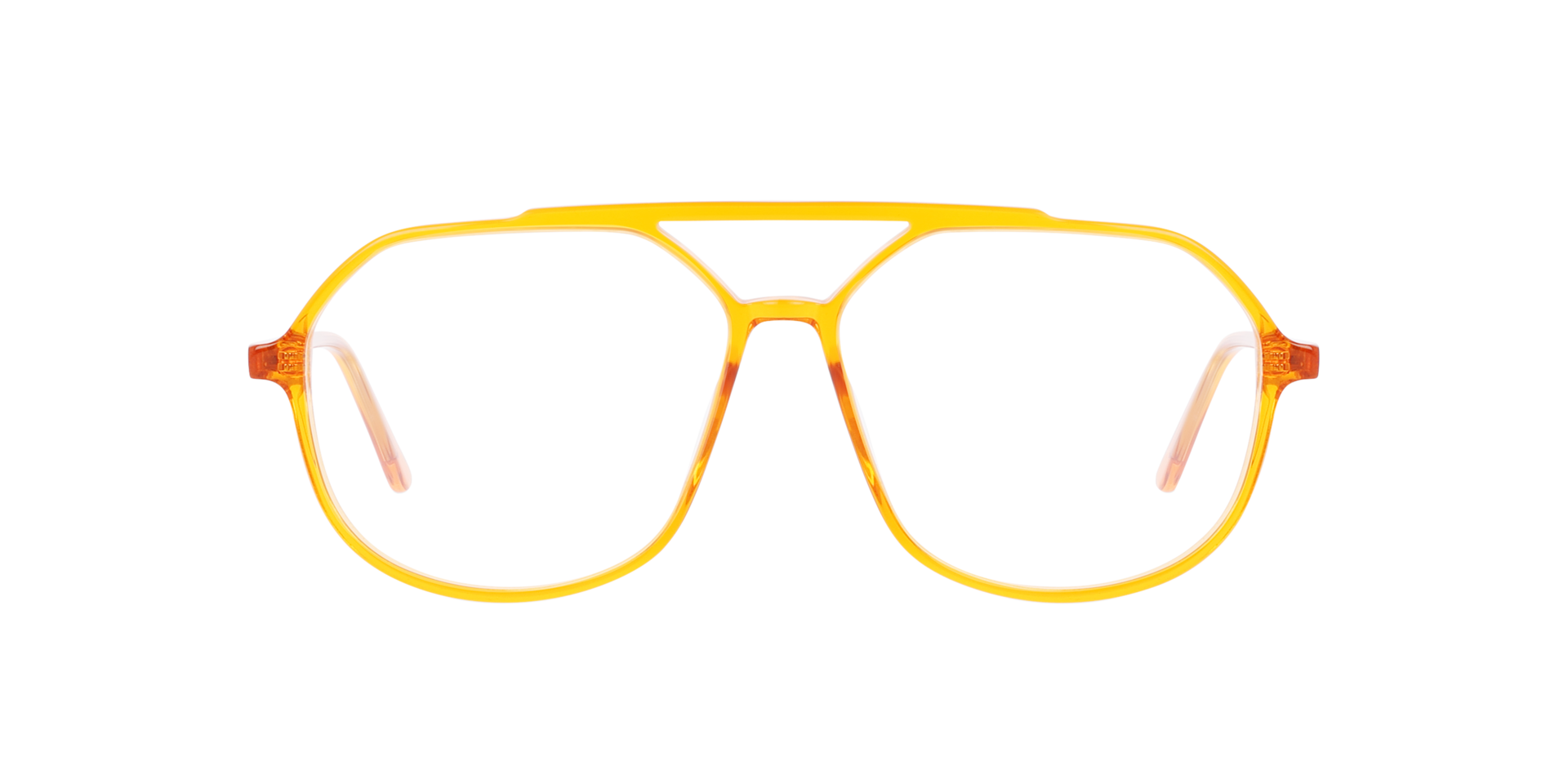 Viper AC Crystal Orange AcetaatEyeglass Frames van B24, Vooraanzicht