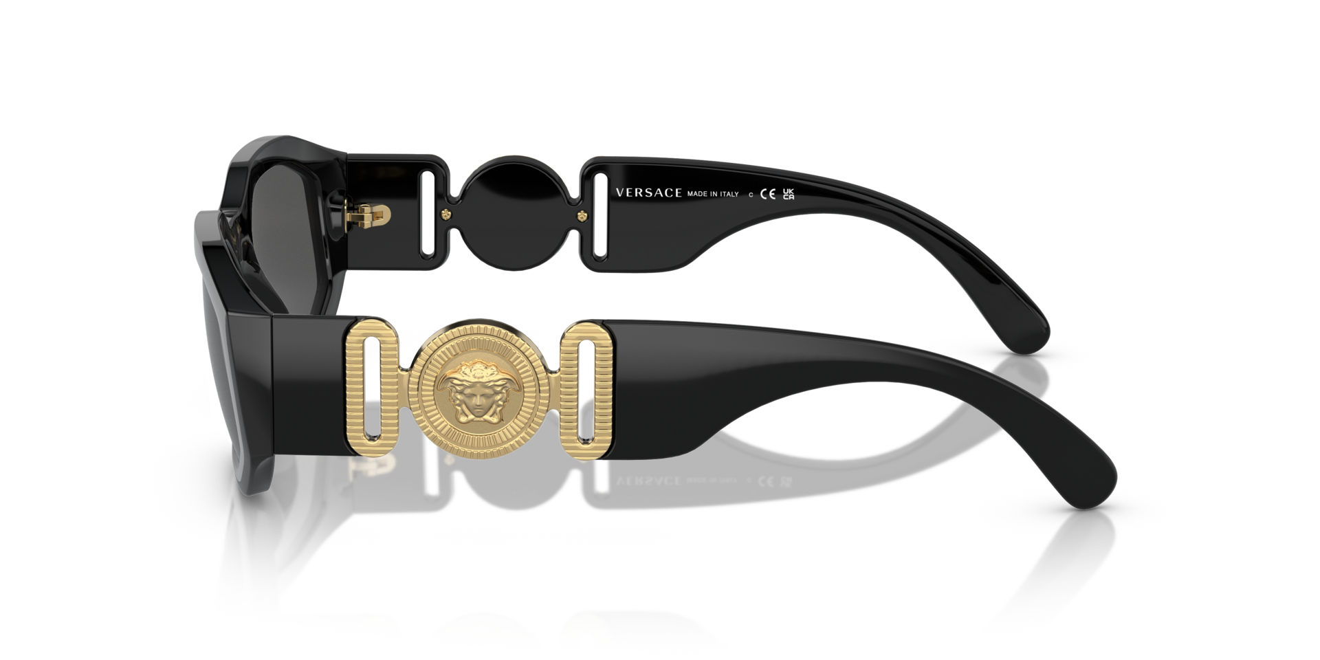 VE4361 Schwarz KunststoffSunglass Frames von B24, Seitenansicht