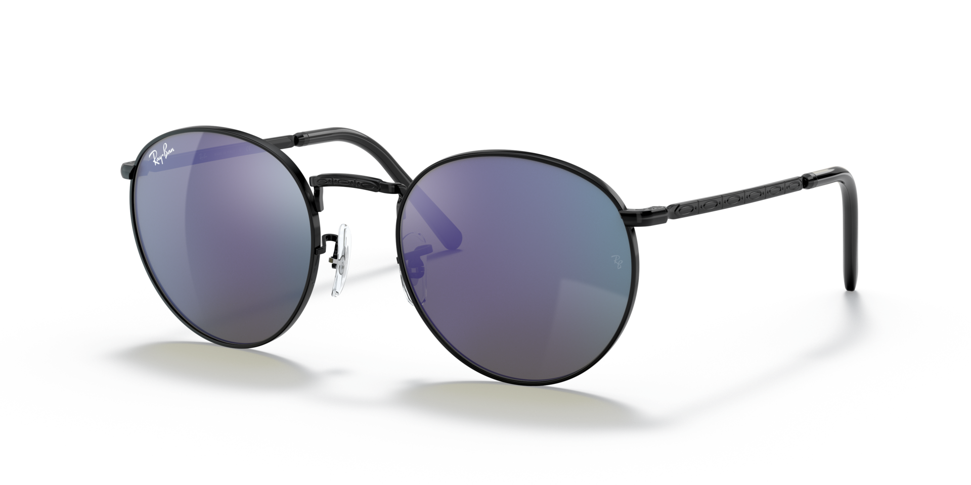 RB3637 Schwarz MetallSunglass Frames von B24, Dreiviertelansicht