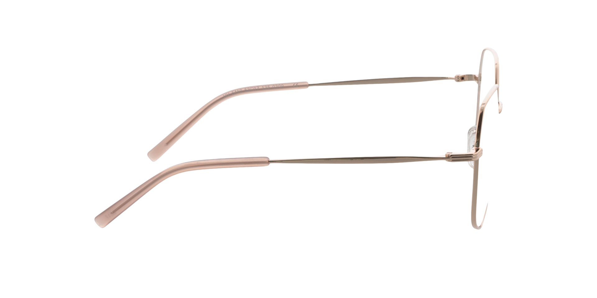 Blair Goud roze MetaalEyeglass Frames van B24, Zijaanzicht