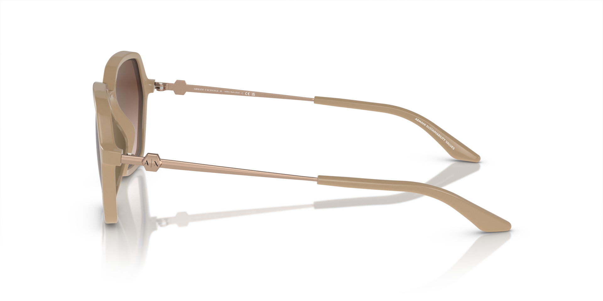 AX4139SU Shiny Tundra KunststofSunglass Frames van B24, Zijaanzicht