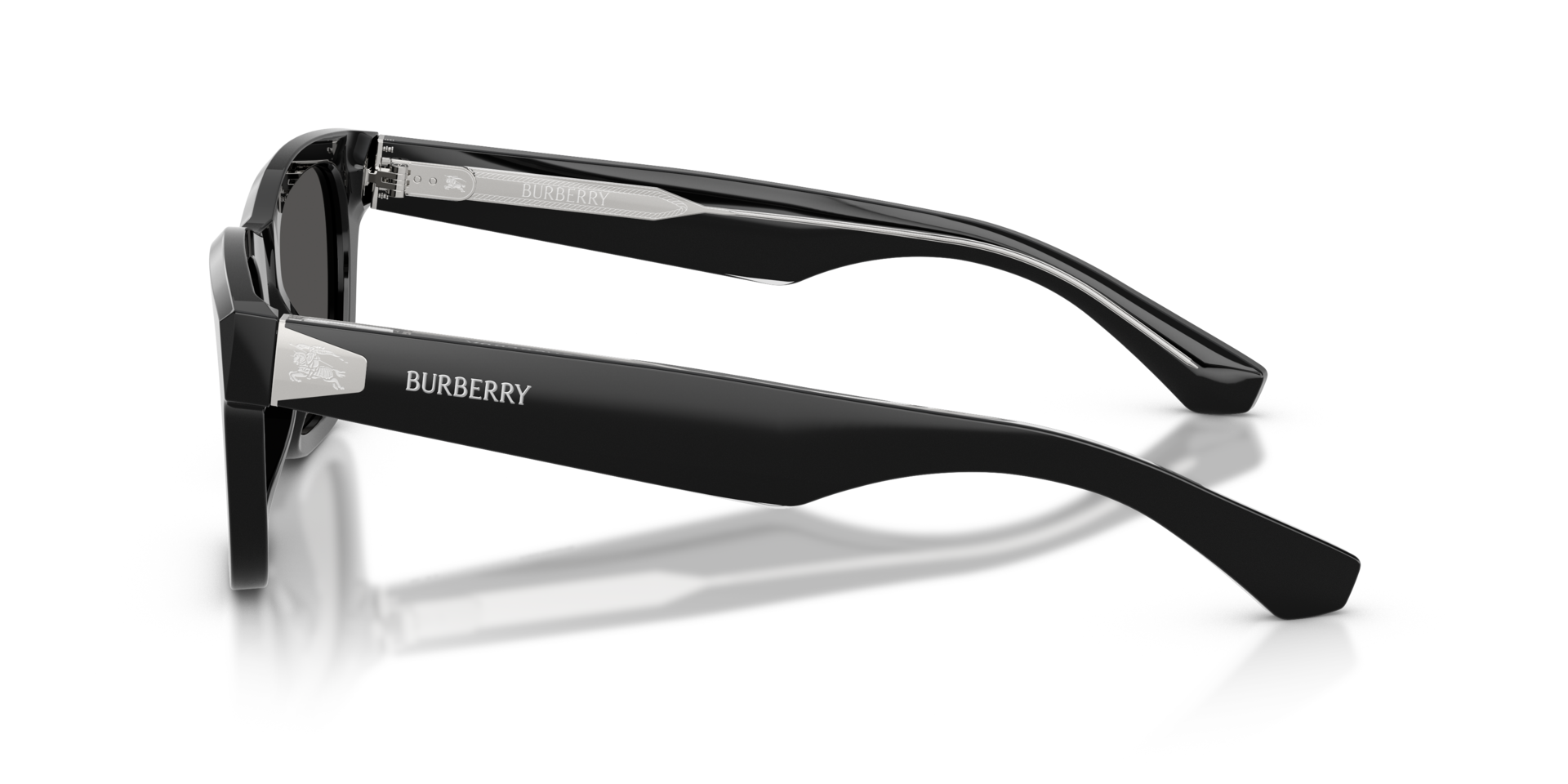 BE4504 Schwarz AcetatSunglass Frames von B24, Seitenansicht