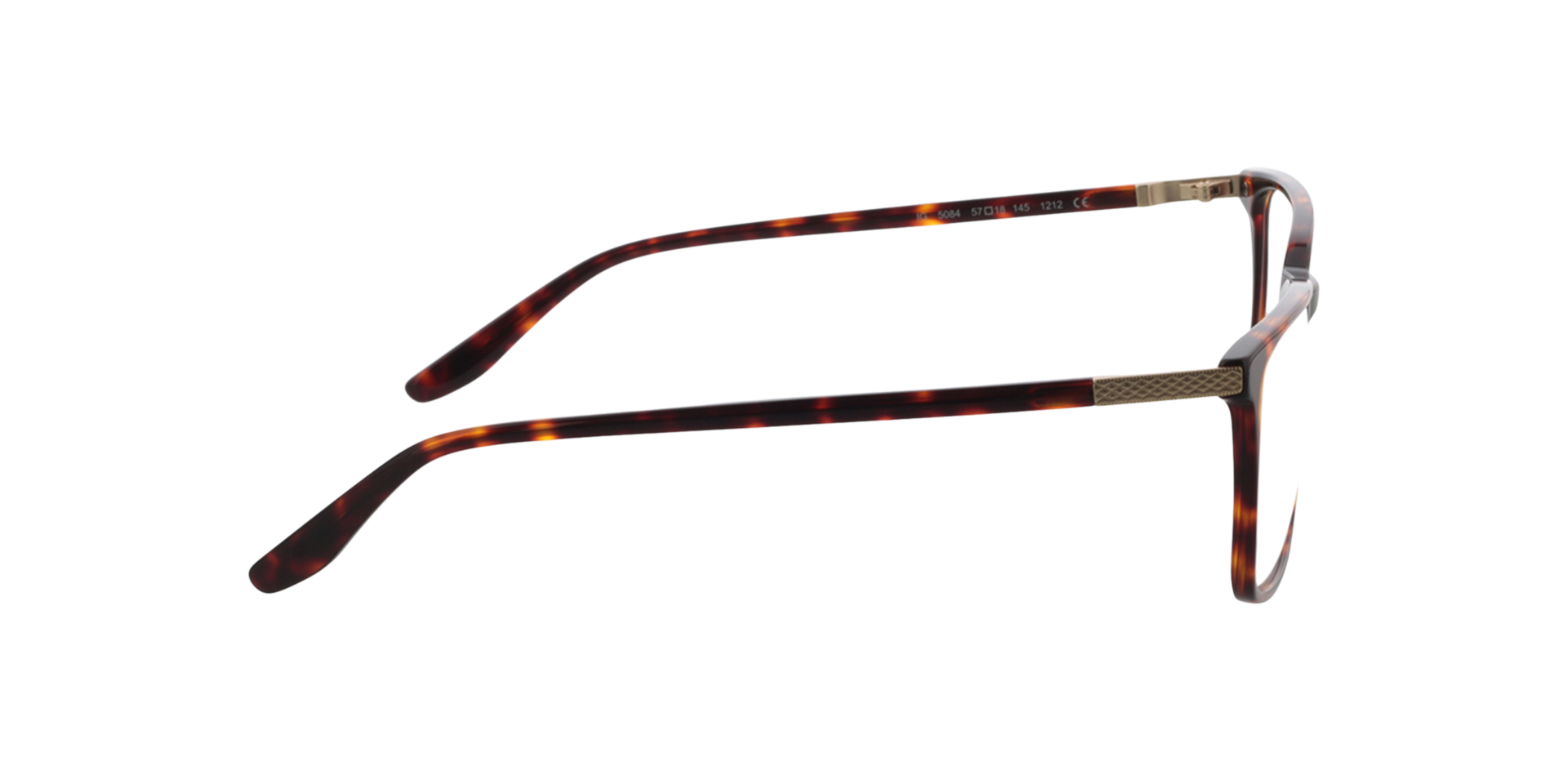 Bradley Havana AcetaatEyeglass Frames van B24, Zijaanzicht