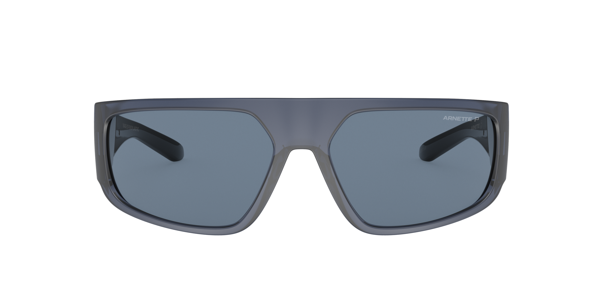 AN4304 Matte Transparent Blue KunststofSunglass Frames van B24, met getinte lenzen