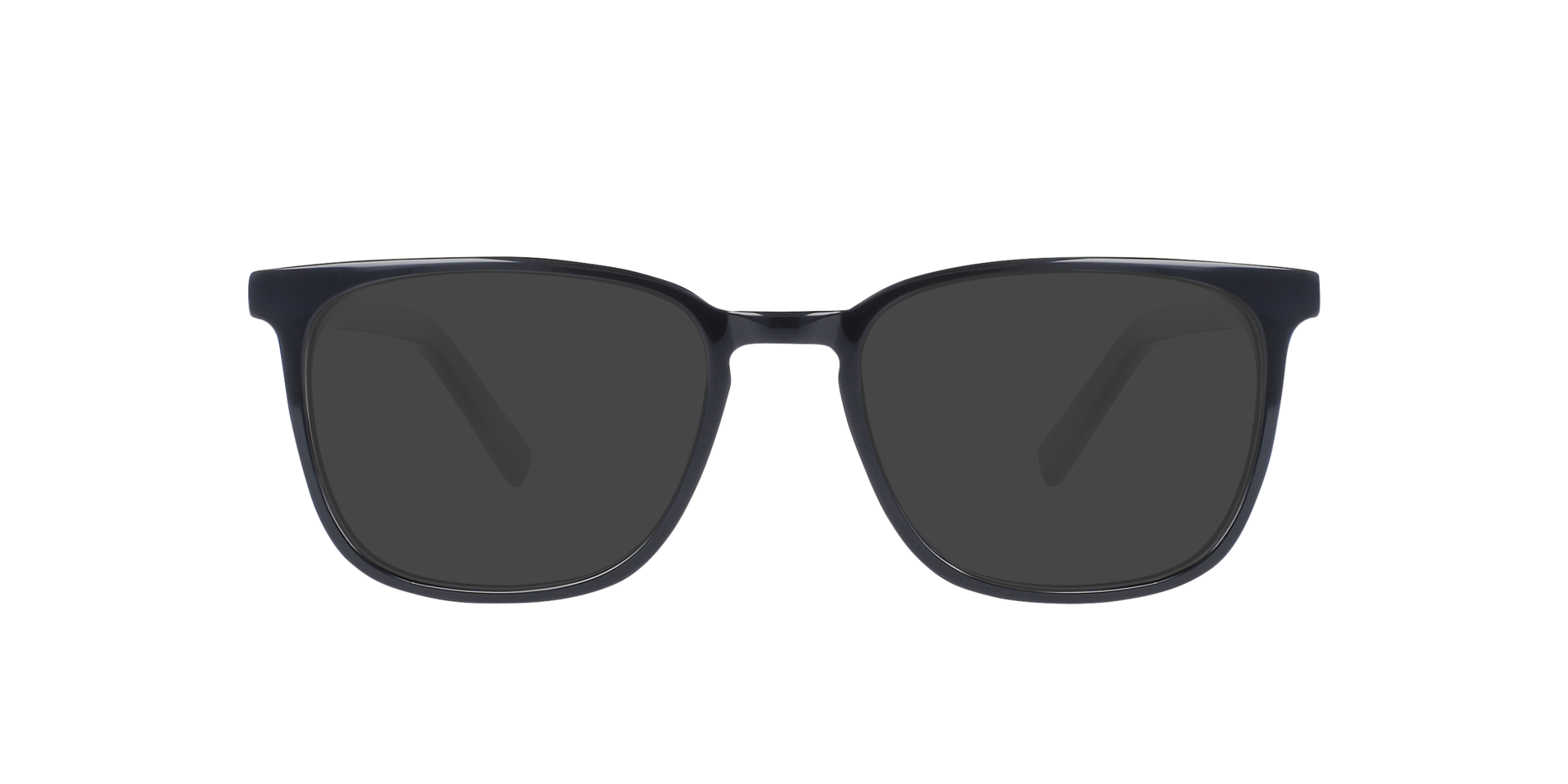Berlin CT Jet Black AcetaatEyeglass Frames van B24, met getinte lenzen