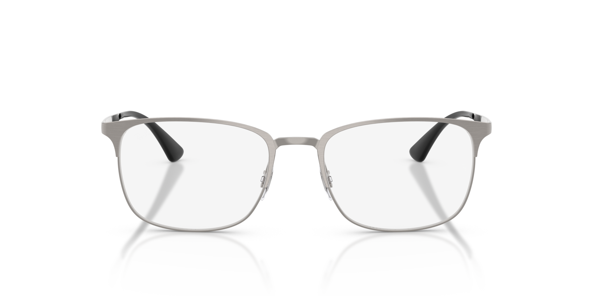 RB6421 Brushed Gunmetal MetaalEyeglass Frames van B24, Vooraanzicht