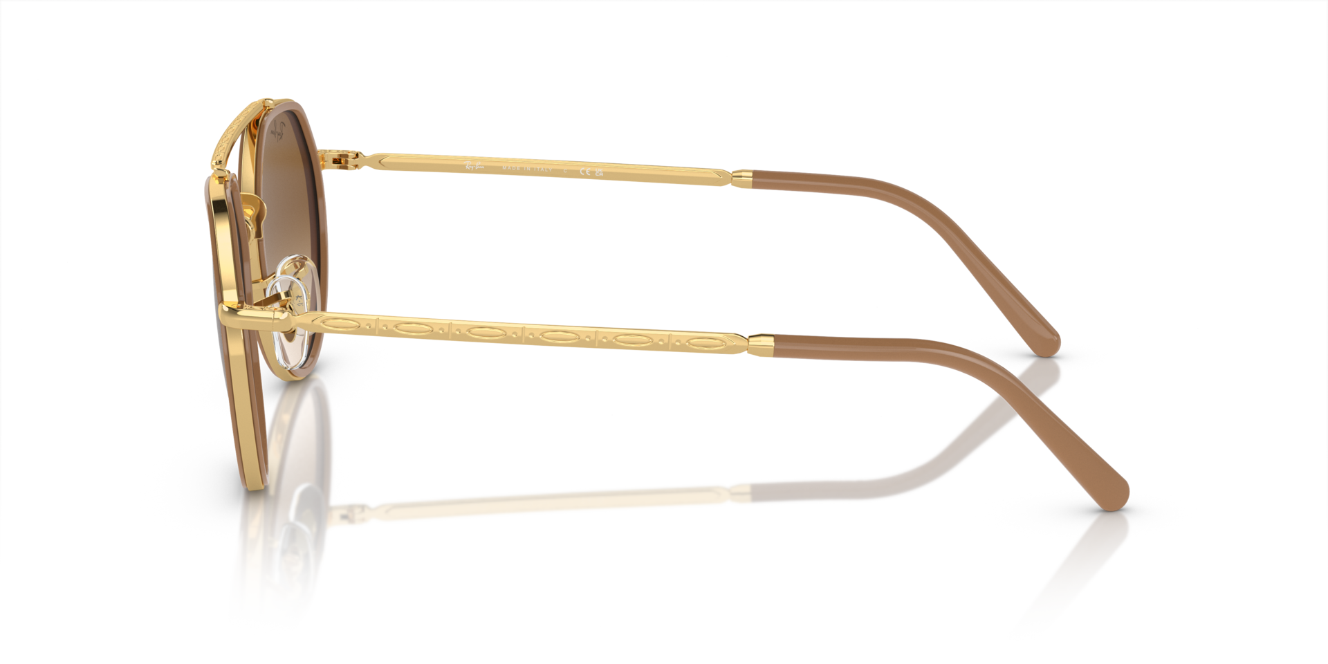 RB3765 Arista Gold MetallSunglass Frames von B24, Seitenansicht