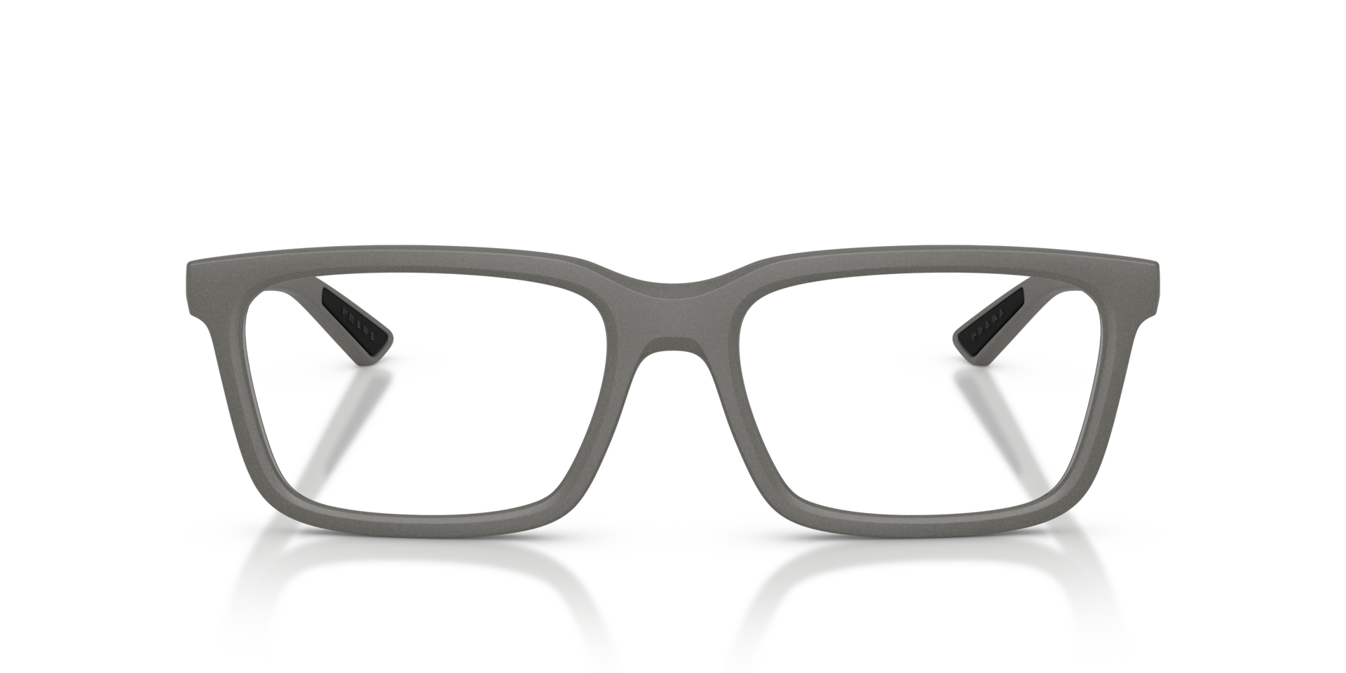 PS 02SV Metal Grey KunststofEyeglass Frames van B24, Vooraanzicht