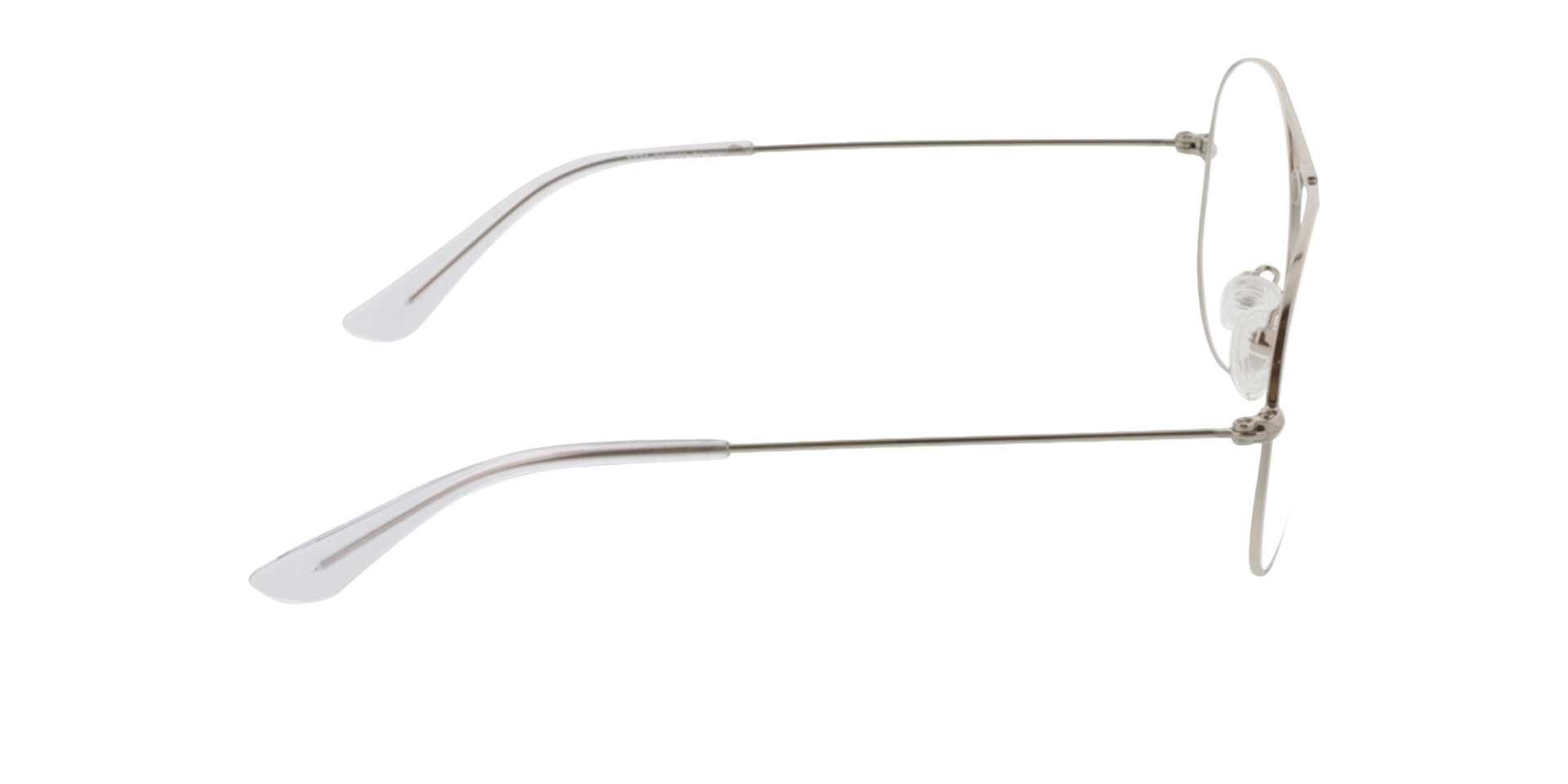 Savannah Silber MetallEyeglass Frames von B24, Seitenansicht