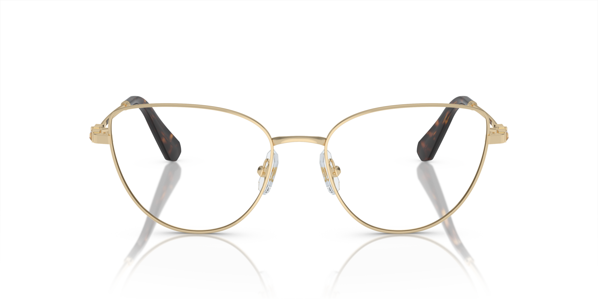 SK1007 Hellgold MetallEyeglass Frames von B24, Vorderansicht