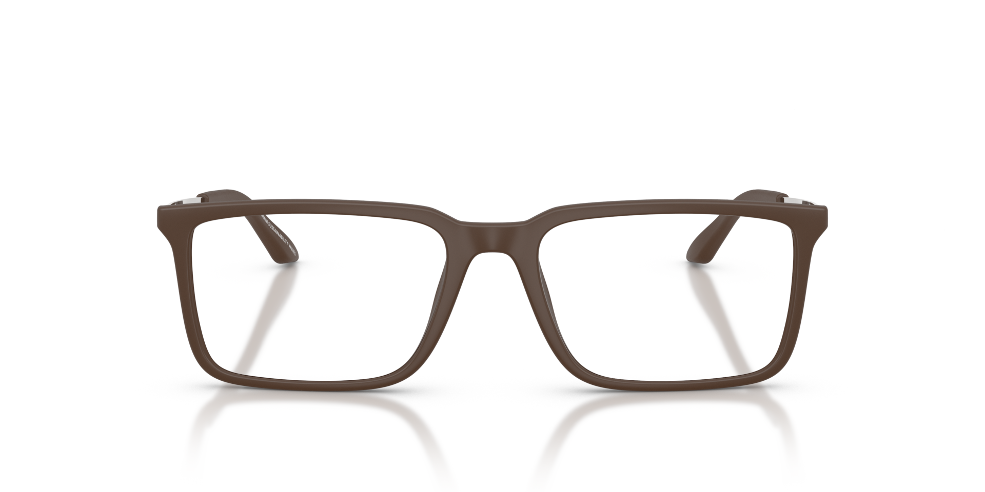 AX3141U Matbruin KunststofEyeglass Frames van B24, Vooraanzicht