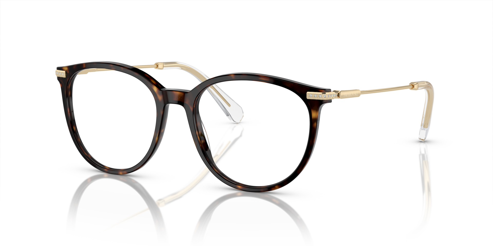 SK2009 Donker Havana AcetaatEyeglass Frames van B24, Hoekweergave