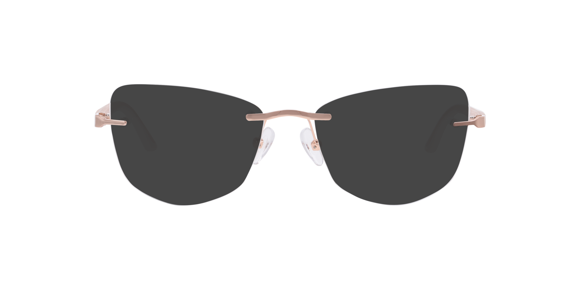 York Roségoud MetaalEyeglass Frames van B24, met getinte lenzen
