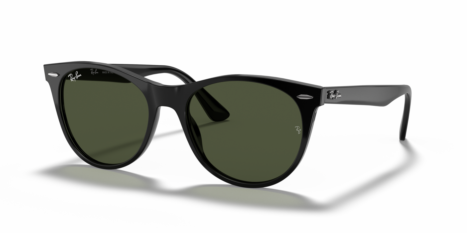 RB2185 Schwarz AcetatSunglass Frames von B24, Dreiviertelansicht