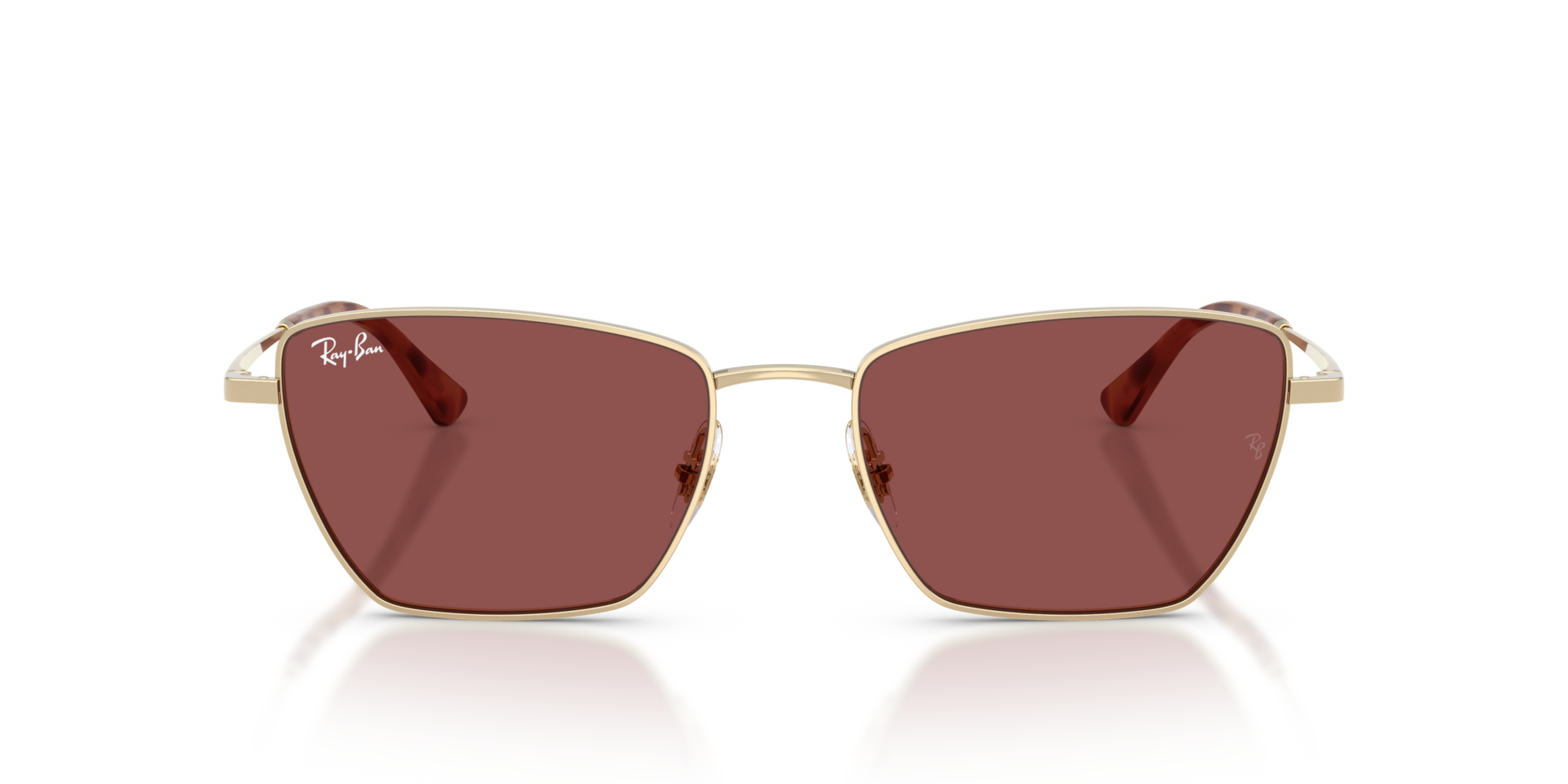 RB3783 Lichtgoud MetaalSunglass Frames van B24, Vooraanzicht