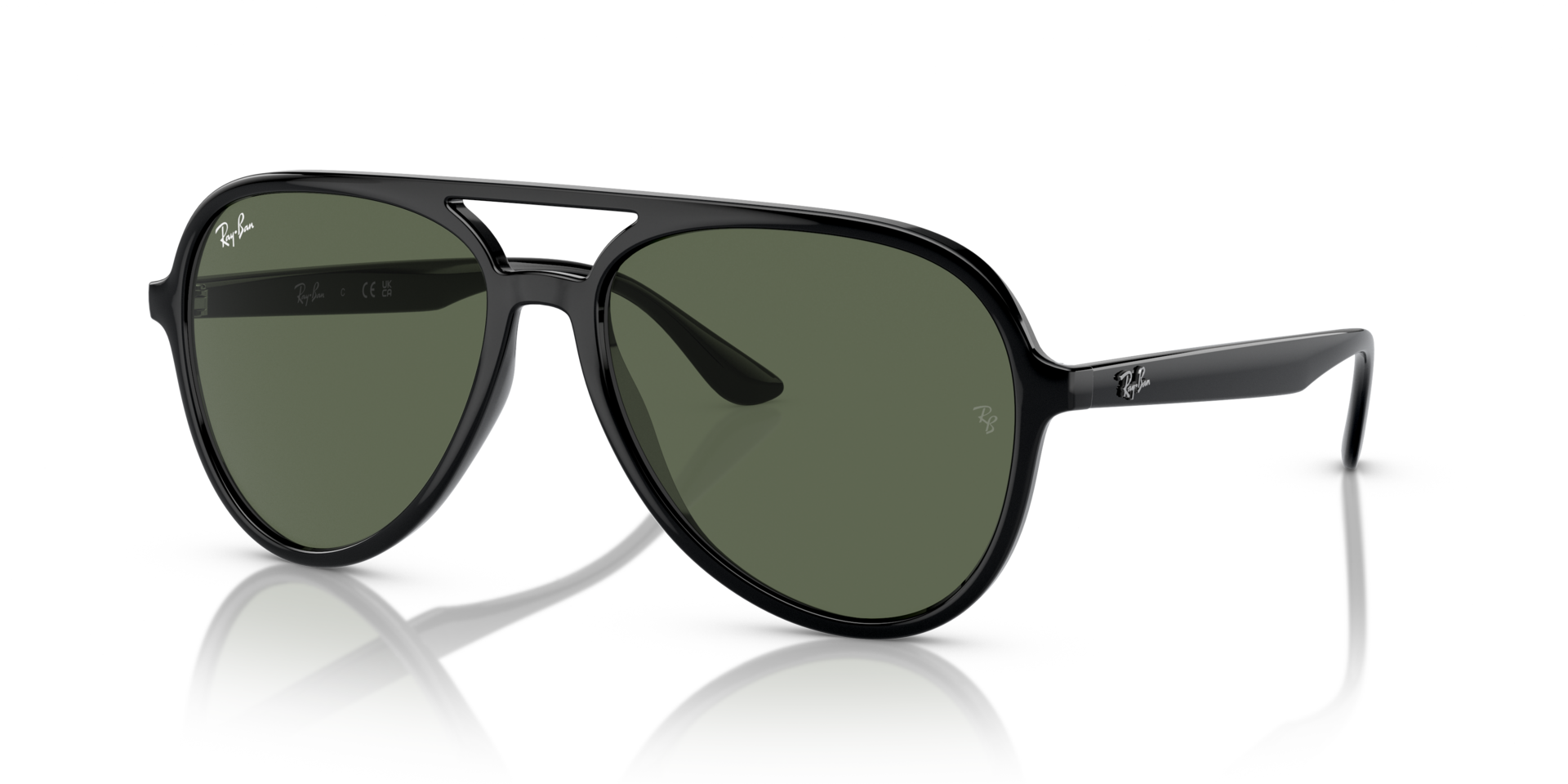 RB4376 Schwarz KunststoffSunglass Frames von B24, Dreiviertelansicht