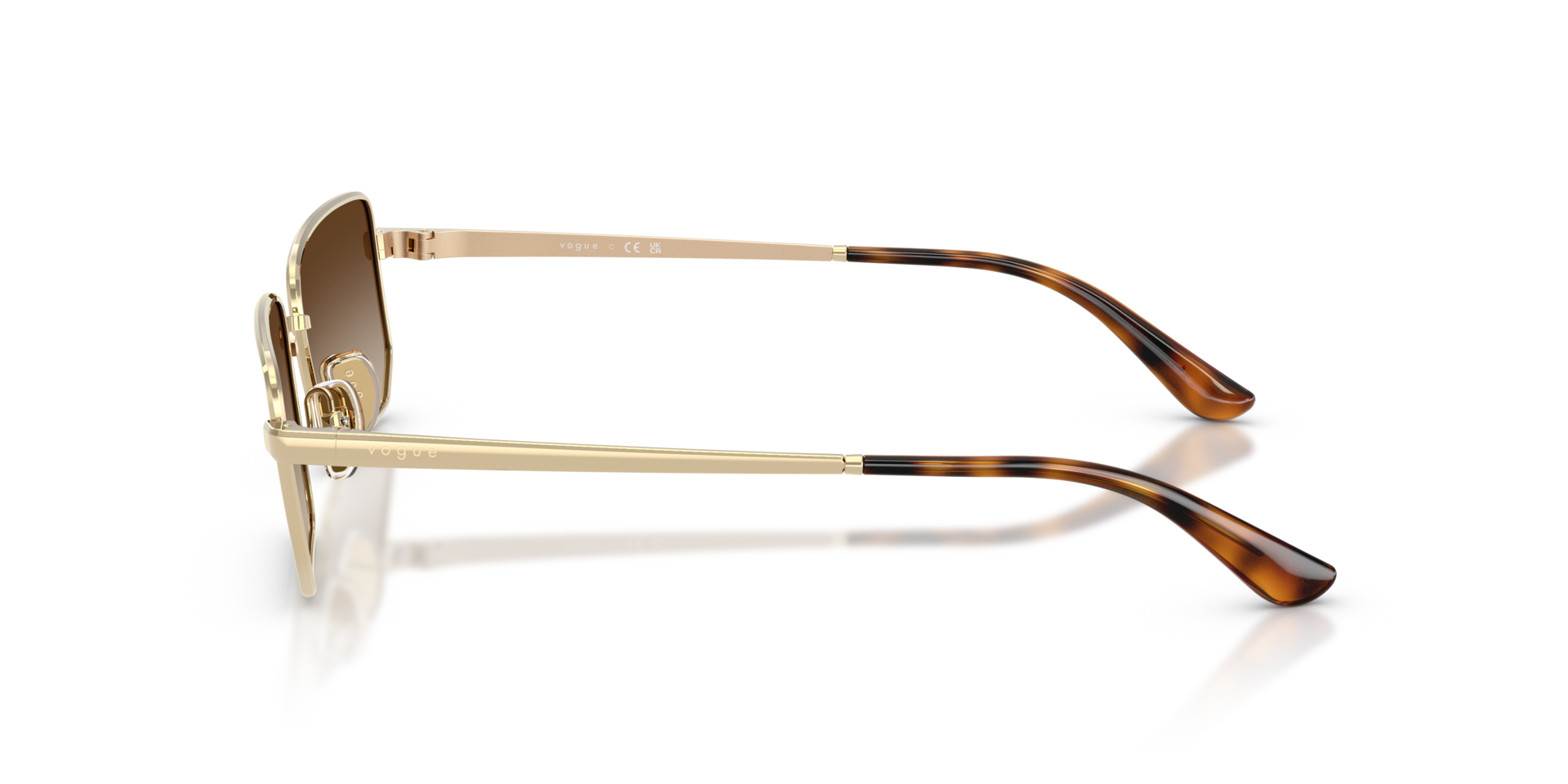 VO4352S Hellgold MetallSunglass Frames von B24, Seitenansicht