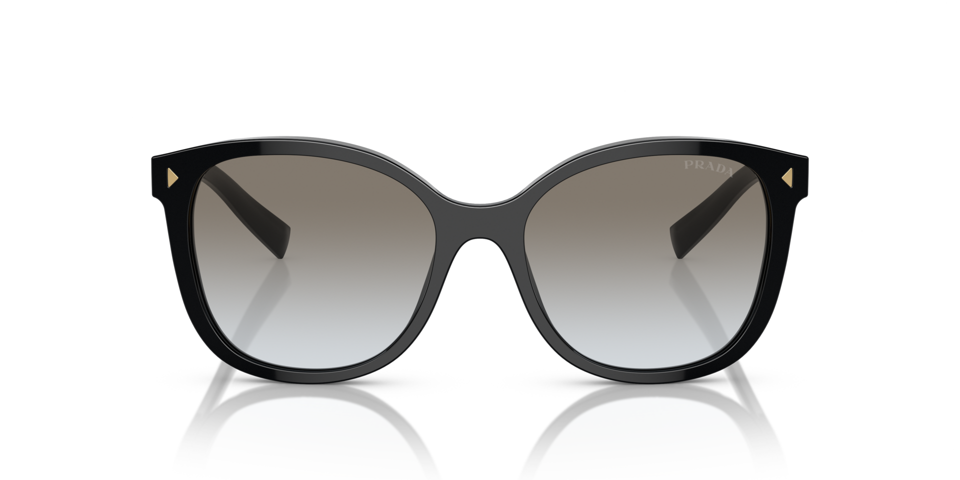 PR 22ZS Zwart AcetaatSunglass Frames van B24, Vooraanzicht