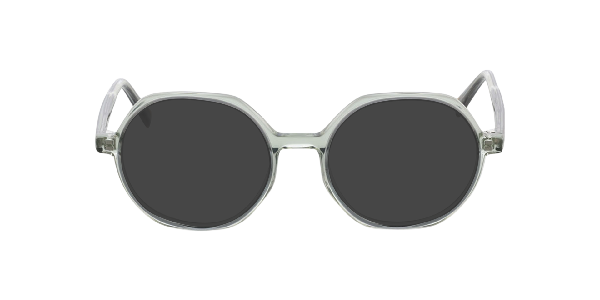 Toledo Tweelaags kristal groen AcetaatEyeglass Frames van B24, met getinte lenzen