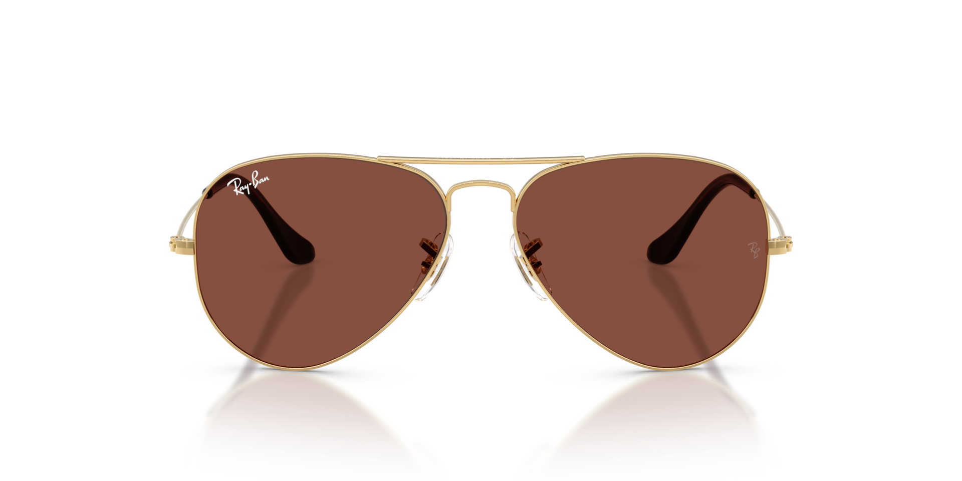 RB3025 Arista goud MetaalSunglass Frames van B24, Vooraanzicht