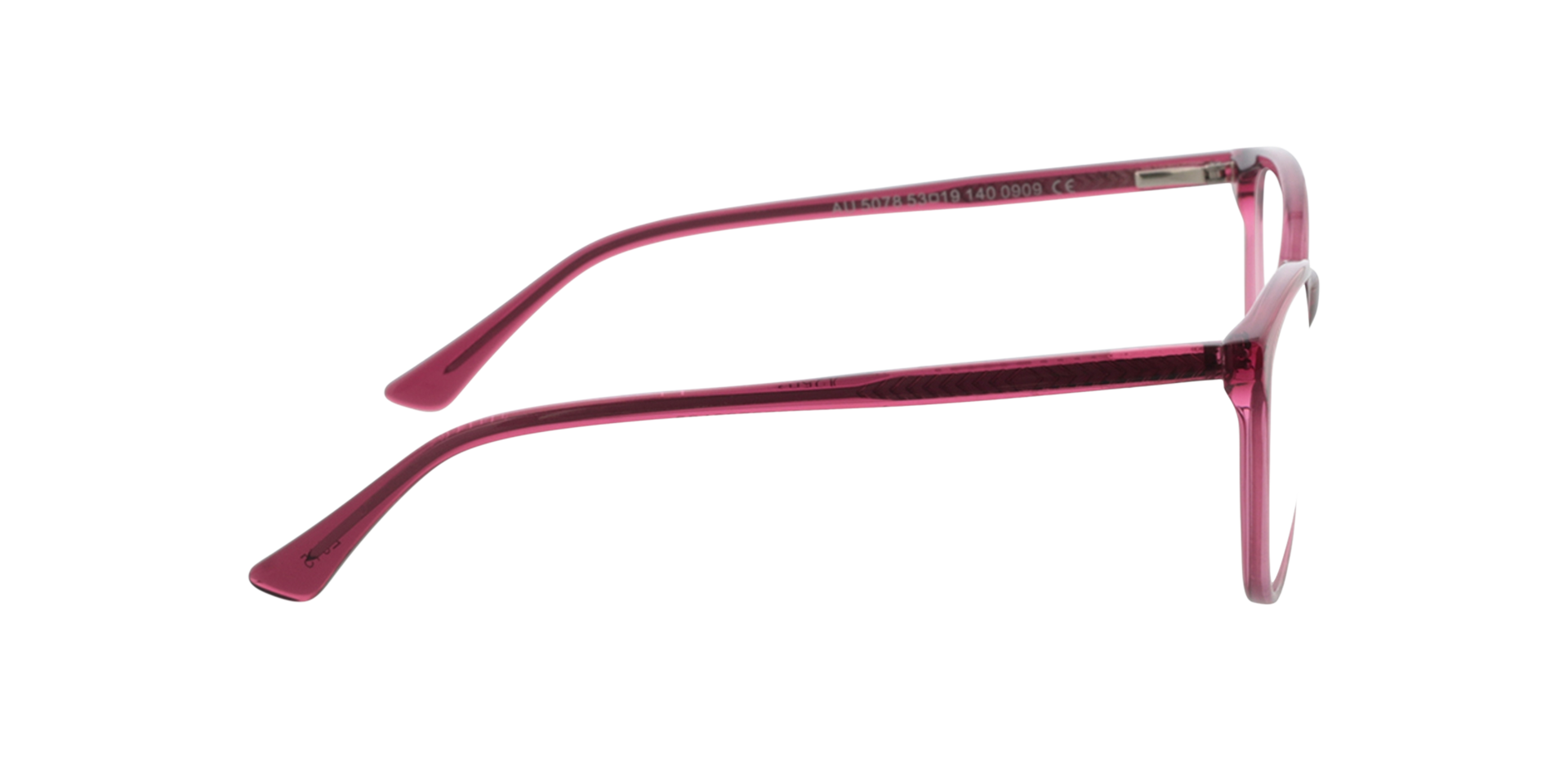 Waverly Crystal Raspberry Pink AcetatEyeglass Frames von B24, Seitenansicht
