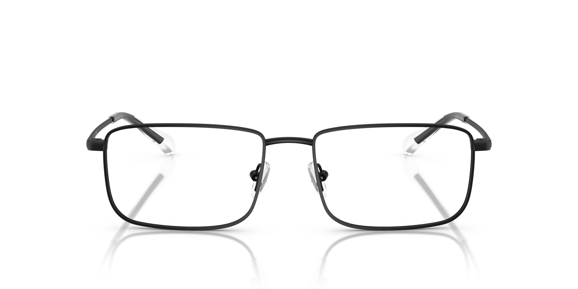 AX1069 Matzwart MetaalEyeglass Frames van B24, Vooraanzicht