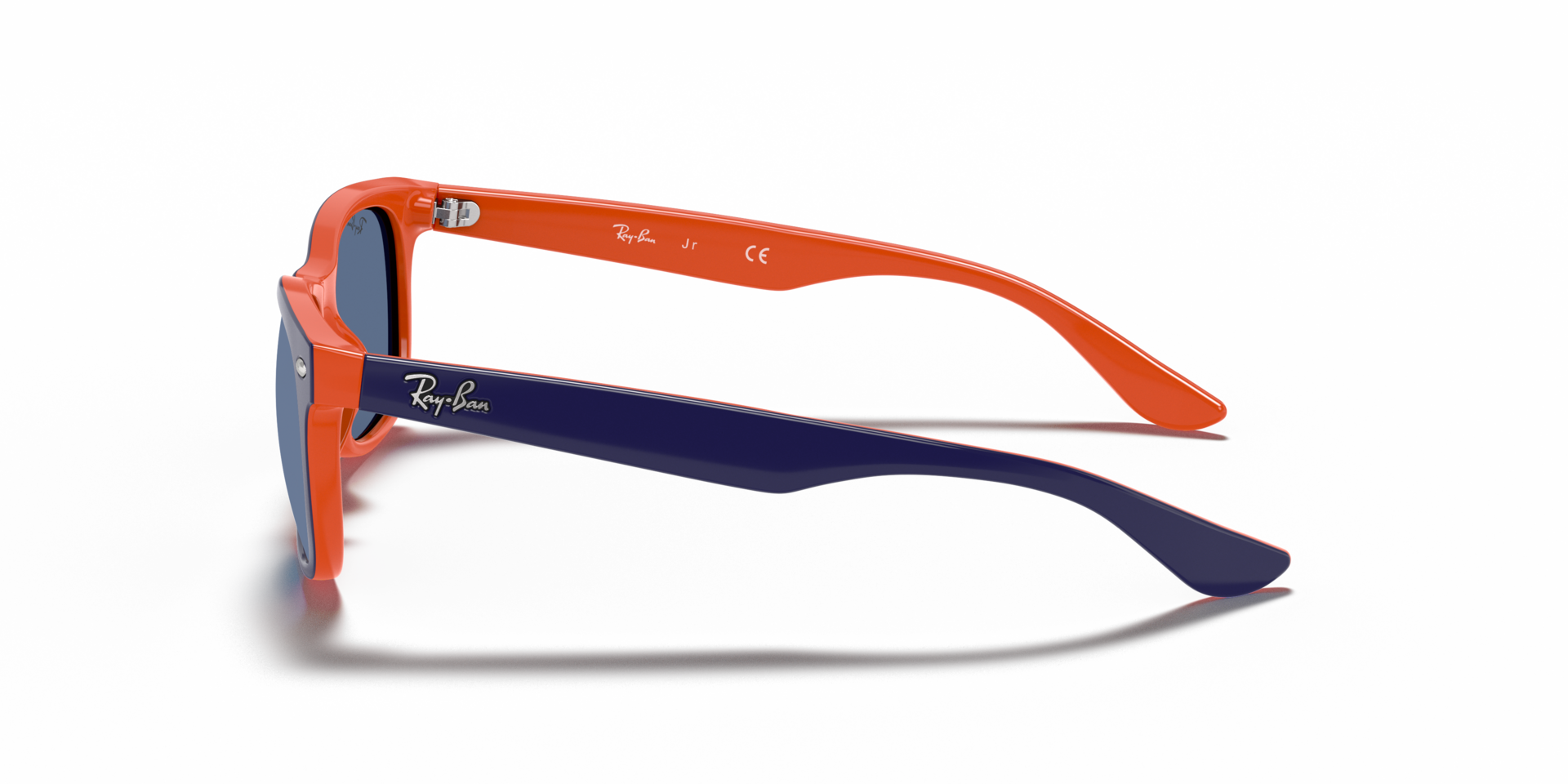 RB9052S Blau auf Orange KunststoffSunglass Frames von B24, Seitenansicht
