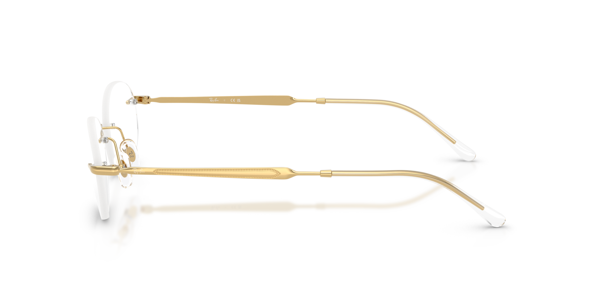 RB3767V Arista goud MetaalEyeglass Frames van B24, Zijaanzicht