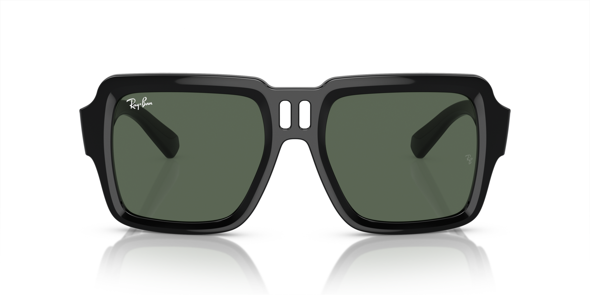 RB4408 Zwart KunststofSunglass Frames van B24, Vooraanzicht