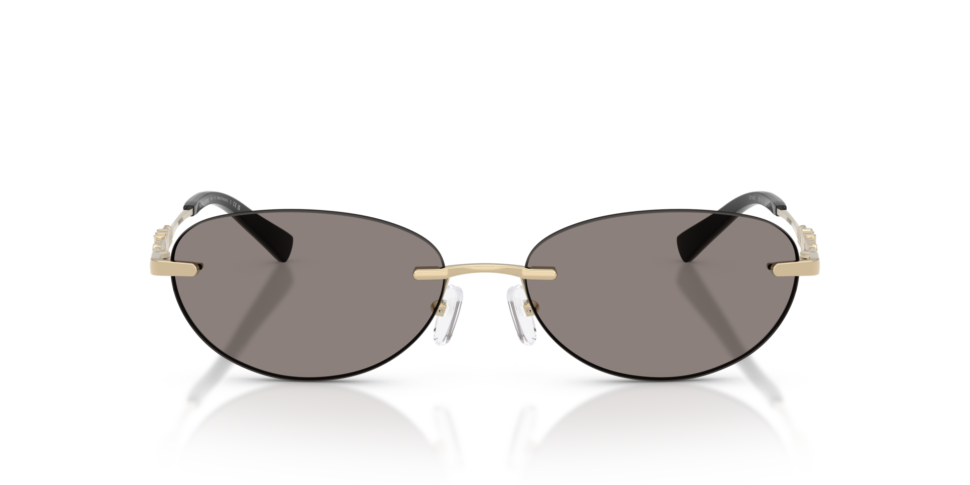 MK1151 Light Gold Shiny MetallSunglass Frames von B24, Vorderansicht