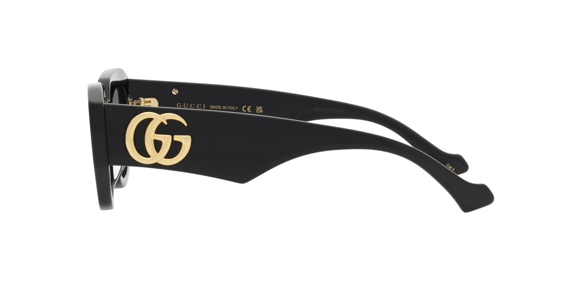 GG1421S Schwarz AcetatSunglass Frames von B24, Seitenansicht