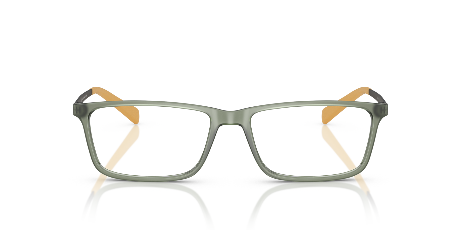 AX3027 Matte Green KunststofEyeglass Frames van B24, Vooraanzicht