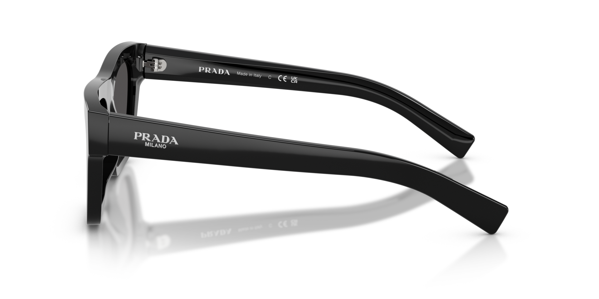 PR C03S Zwart AcetaatSunglass Frames van B24, Zijaanzicht