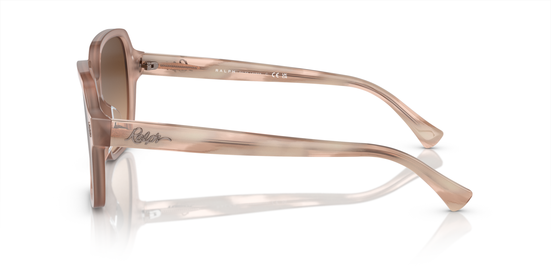 RA5304U Shiny Opal Rose Beige AcetaatSunglass Frames van B24, Zijaanzicht