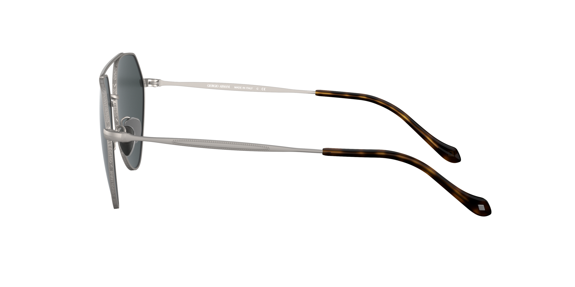 AR6111 Mat Staalgrijs MetaalSunglass Frames van B24, Zijaanzicht